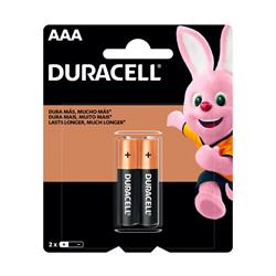 PILA DURACELL AAA POR 2 UNIDADES