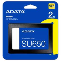 DISCO SOLIDO SSD 2T ADATA SU650 2.5 SATA 6 GBS - NAND 3D - VELOCIDAD 520-450