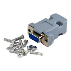 CONECTOR DB9 HEMBRA 9 CONTACTOS PARA CABLE CON TAPA PLÁSTICA