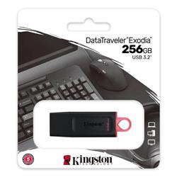 PENDRIVE KINGSTON DATATRAVELER EXODIA USB 3.2 256 GB ROJO