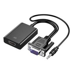 ADAPTADOR GTC HDMI VGA NEGRO 35 CM