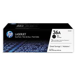 DUAL PACK HP - DOS UNIDADES DE TONER CB436A NEGRO