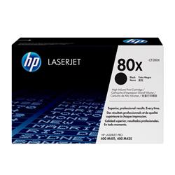 CARTUCHO DE TÓNER HP 80X NEGRO ALTO RENDIMIENTO LASERJET