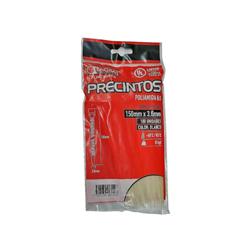 PRECINTO N°4 TACSA 200 MM X 4.6 MM BLANCO BOLSA X 100 UNI