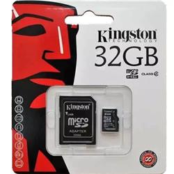 MEMORIA MICRO SD KINGSTON 32 GB CLASE 4 + ADAPTADOR