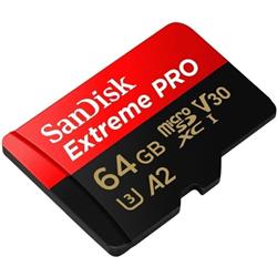 MEMORIA MICROSDXC SANDISK EXTREME PRO 64GB 170MB/S ADAP CLASE 10