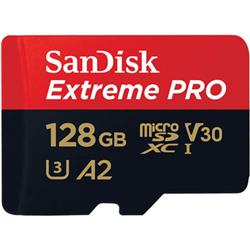 MEMORIA MICROSDXC SANDISK EXTREME PRO 128GB 170MB/S ADAP CLASE 30