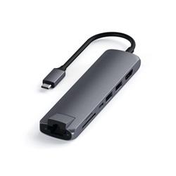 ADAPTADOR MULTIPUERTO SATECHI USB-C GRIS