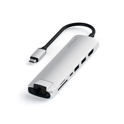 ADAPTADOR MULTIPUERTO SATECHI USB-C PLATEADO