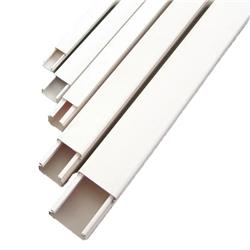 CABLECANAL CON TABIQUE  20×10 MM – 2MTS - BLANCO