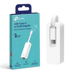 ADAPTADOR USB 3.0 TIPO C A ETHERNET GIGABIT RJ45 BLANCO