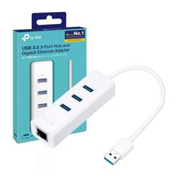 ADPTADOR MULTIPUERTO TP-LINK CON HUB 3 PUERTOS USB 3.0 Y ETHERNET GIGABIT RJ45